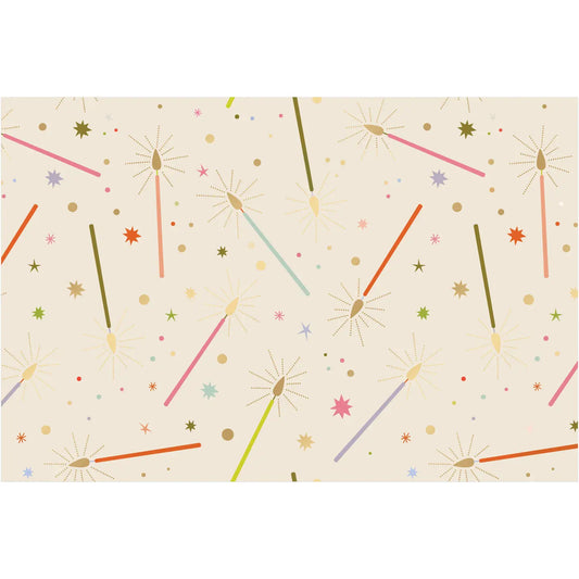 Party Time Candles Premium Metallic Gift Wrap