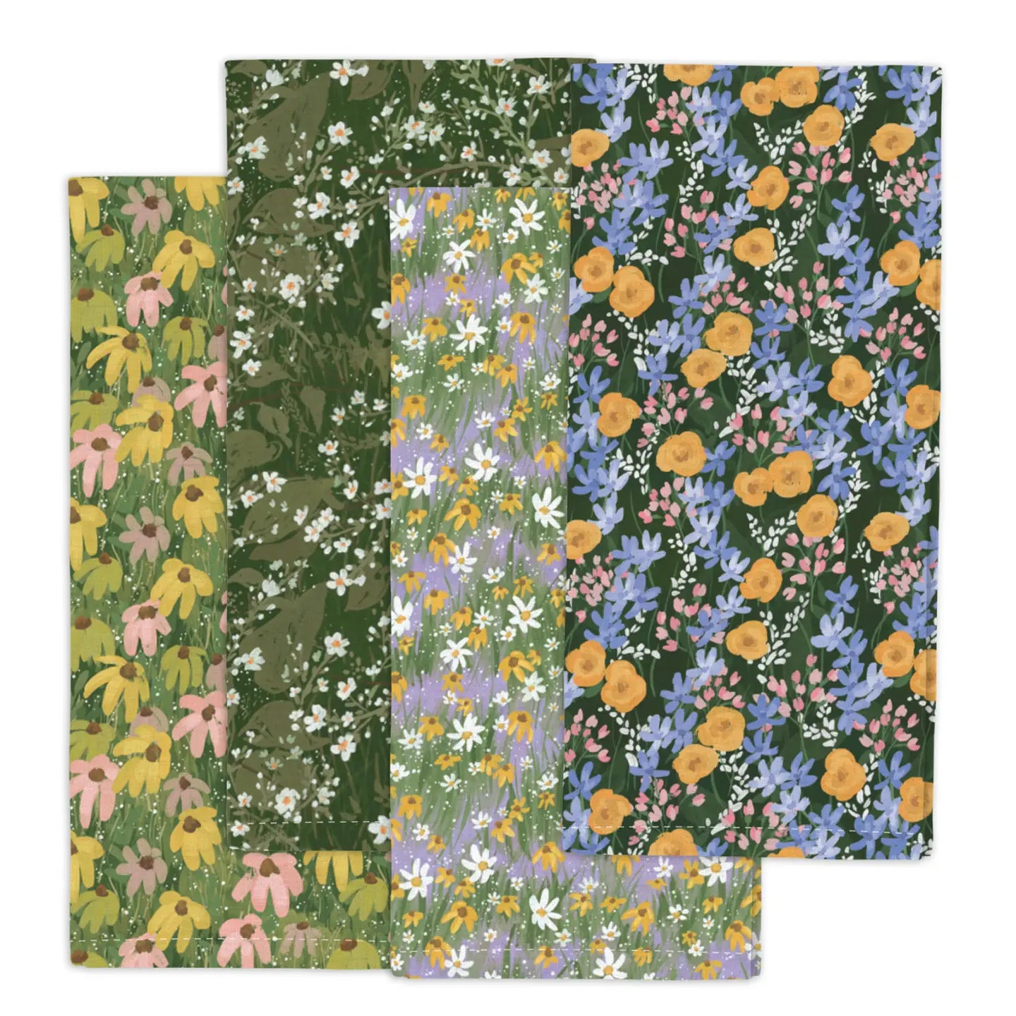 Painted Florals Kitchen Towel Set