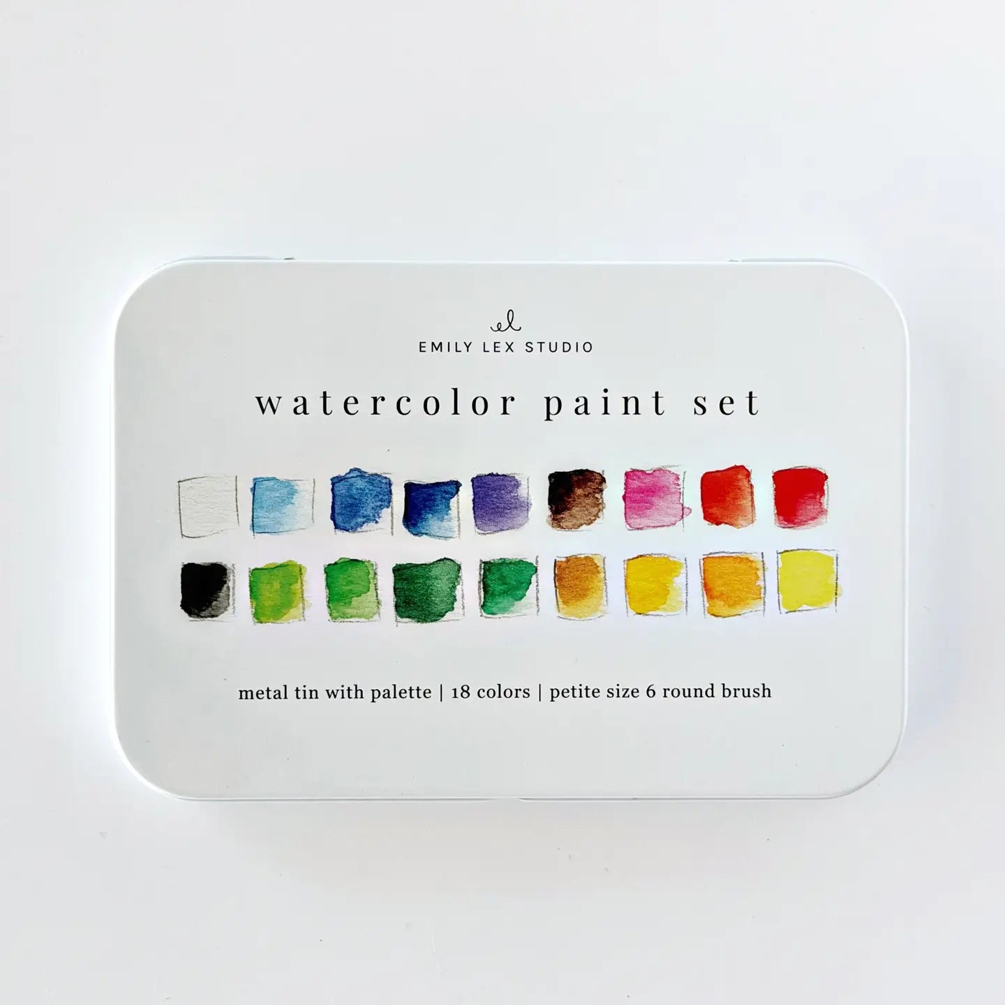 Watercolor Paint Set 18 Colors w/ Brush