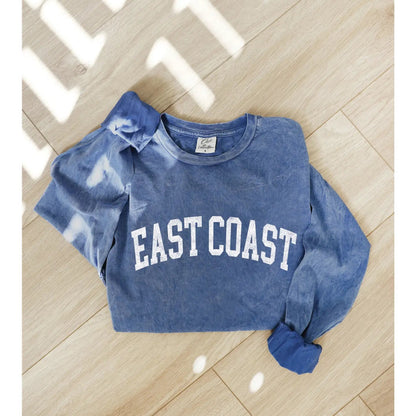 East Coast Mineral Washed Long Sleeve Graphic