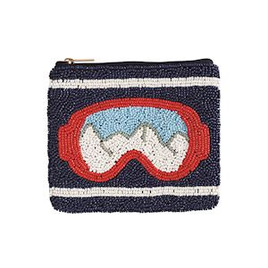 Navy Ski Beaded Case