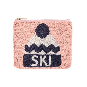 Pink Ski Beaded Case
