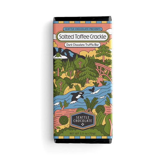 Seattle Chocolate Salted Toffee Crackle Bar