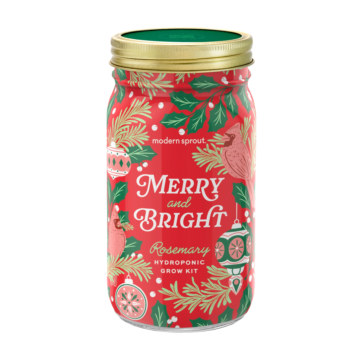 Holiday Herb Garden Jar