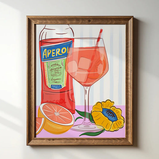 Aperol Spritz Art Print