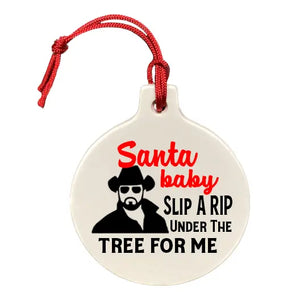 Slip Me A Rip Under the Tree Ornament