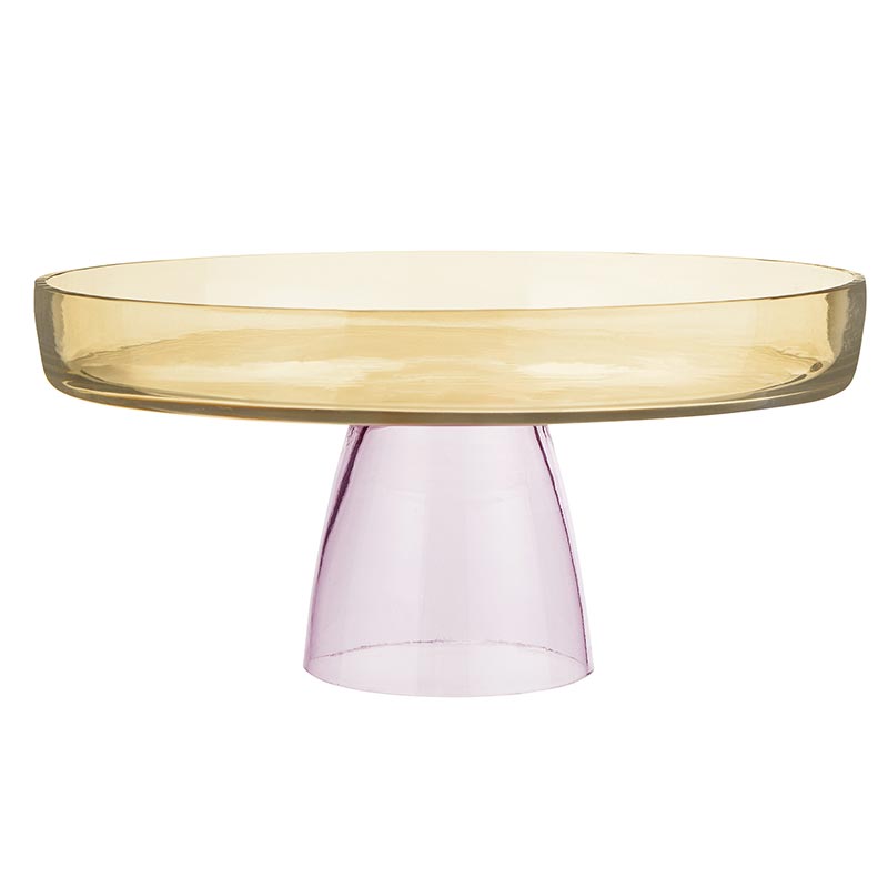 Colorful Glass Cake Stand