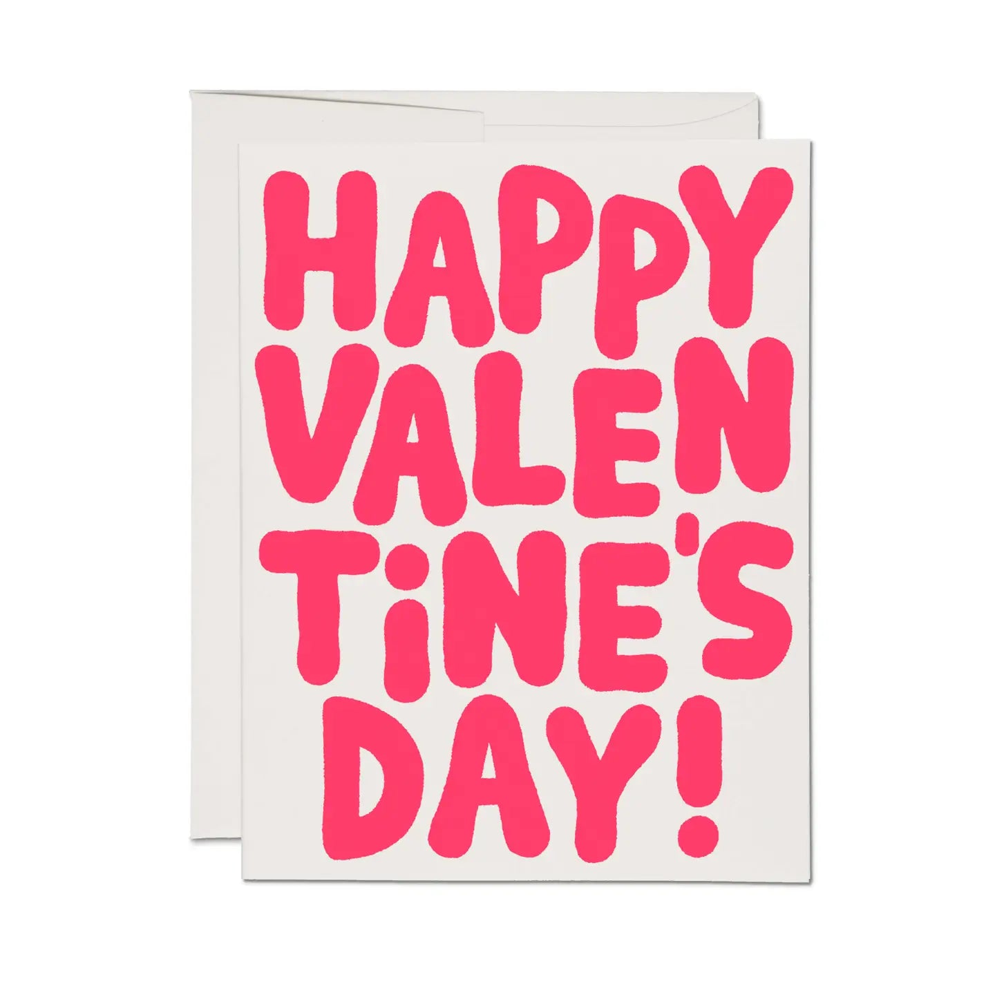 Valentine Bubble Letters Card