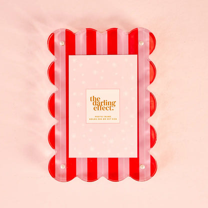 Rectangle Scalloped Acrylic Frame