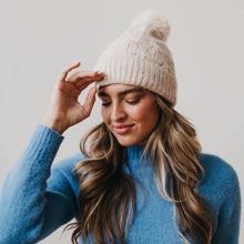 Load image into Gallery viewer, Fallon Fuzzy Beanie: Brown
