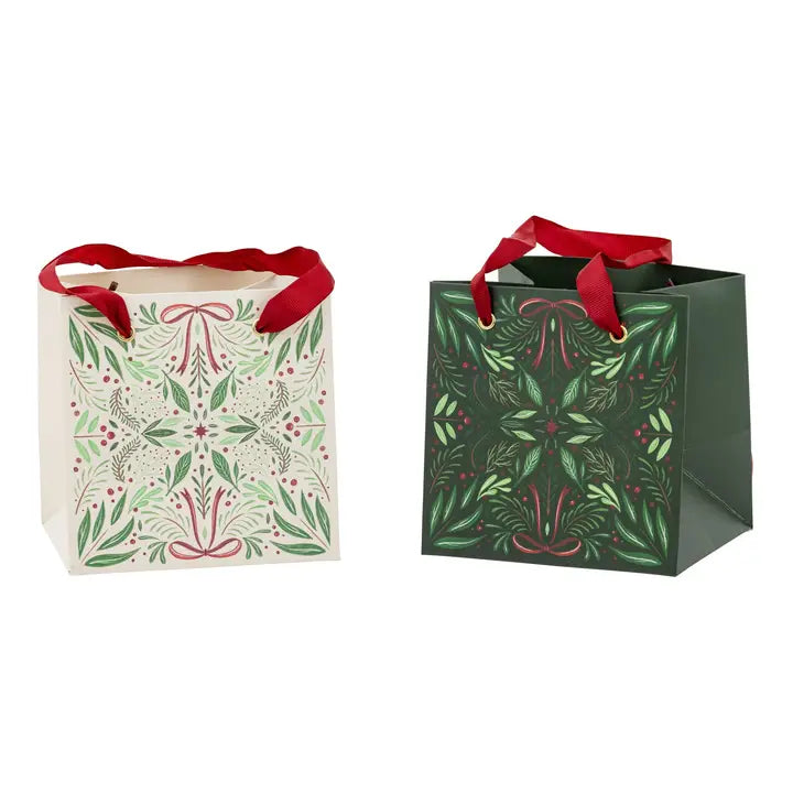 Folk Christmas Gift Bag Set