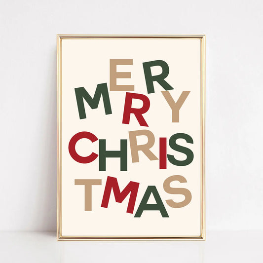 Merry Christmas Art Print