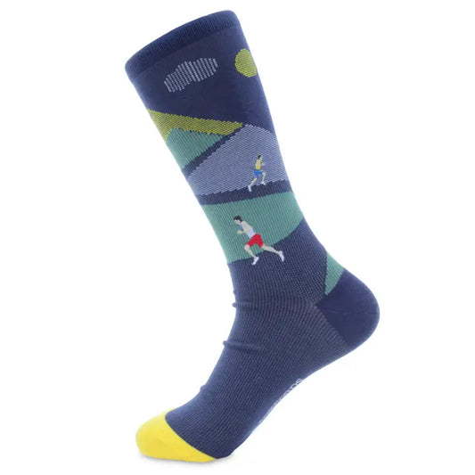 "Running Wild" - Running Themed Fine Men's Socks