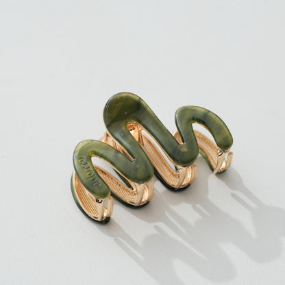 Willow Vintage Mini Squiggle Metal Claw Clip
