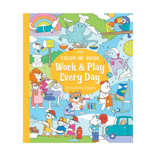 Color-in' Book: Work & Play Coloring Book