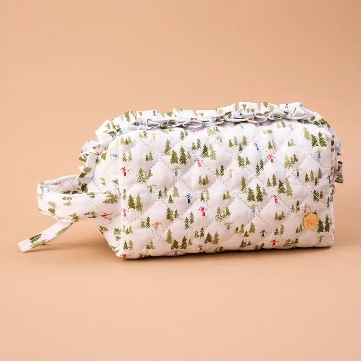 Holiday Essentials Quilted Cosmetic Pouch