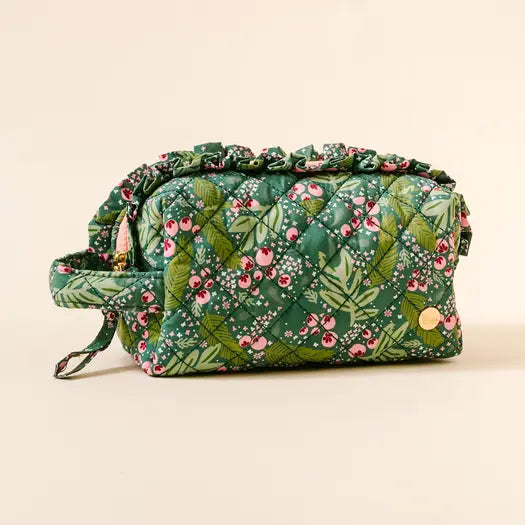 Essentials Quilted Cosmetic Pouch