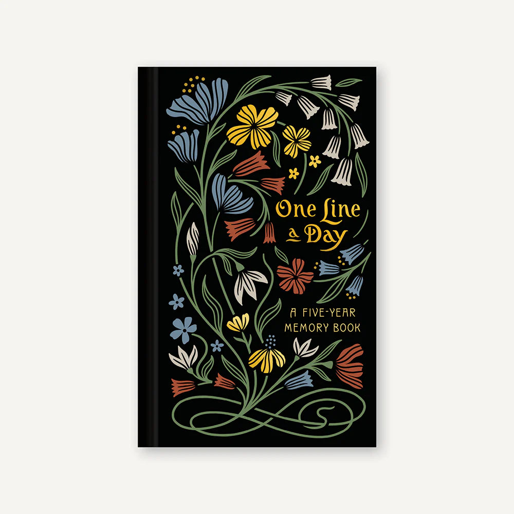 One Line a Day  Five Year Memory Book - Nouveau Floral
