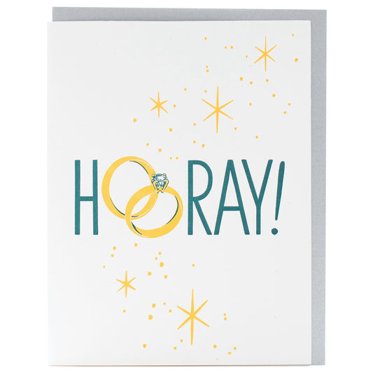 Hooray Engagement Card