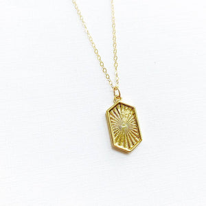 Gold Filled Sun Soul Necklace