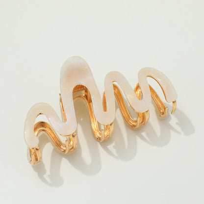 Willow Squiggle Metal Claw Clip