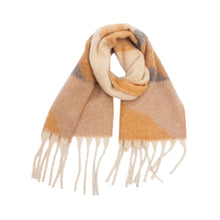 Load image into Gallery viewer, Soft Chunky Abstract Fleece Scarf with Tassel
