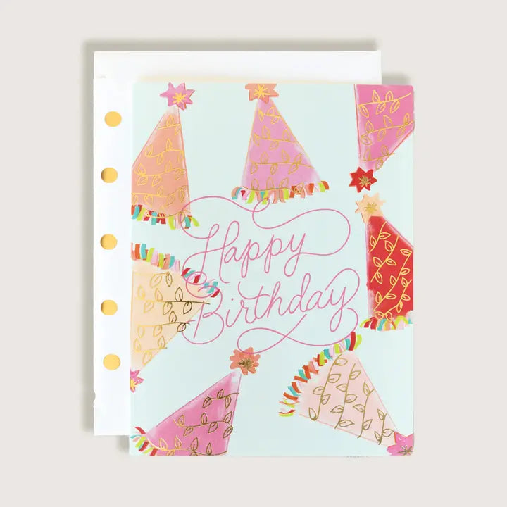 Happy Birthday Hats Greeting Card