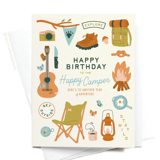 Happy Birthday To the Happy Camper Card
