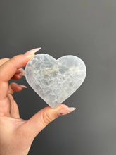 Load image into Gallery viewer, Flat Selenite Crystal Heart
