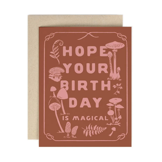 Magical Mushroom Birthday Card