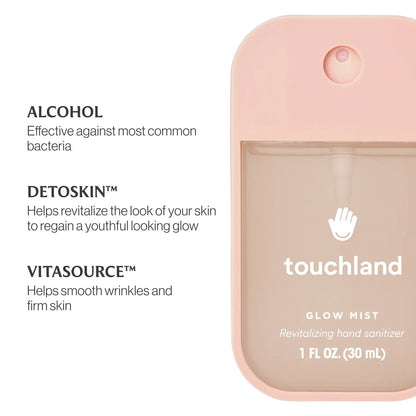 Touchland Rosewater Glow Revitalizing Hand Sanitizer