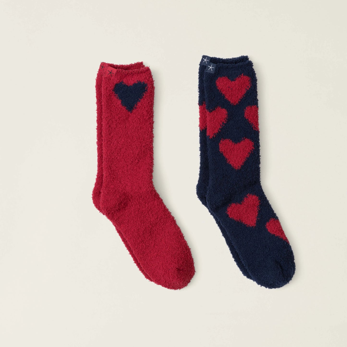 Barefoot Dreams CozyChic Heart Print Socks