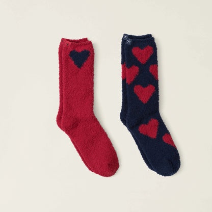 Barefoot Dreams CozyChic Heart Print Socks