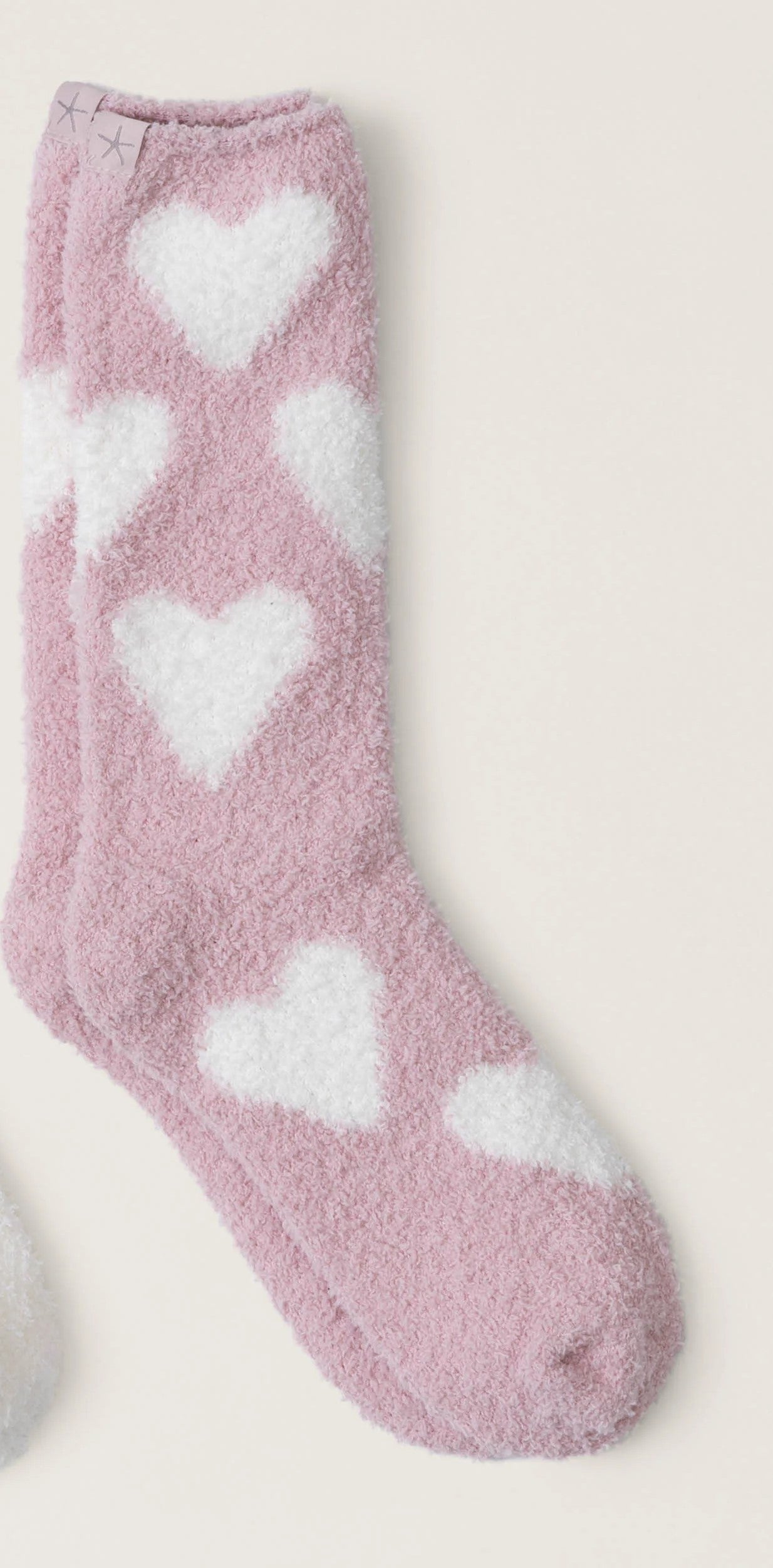 Barefoot Dreams CozyChic Heart Print Socks