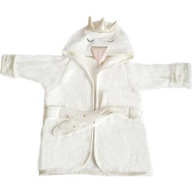 Sparkly crown hooded swan head bathrobe