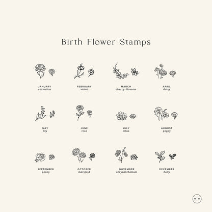 Gold Filled Birth Flower Necklaces