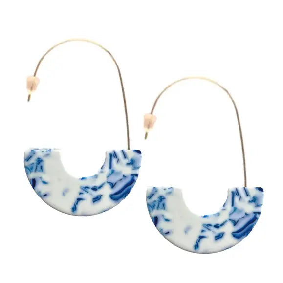 Blue + White Marble Threaders