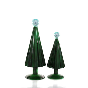 Glass Juniper Pleated Trees