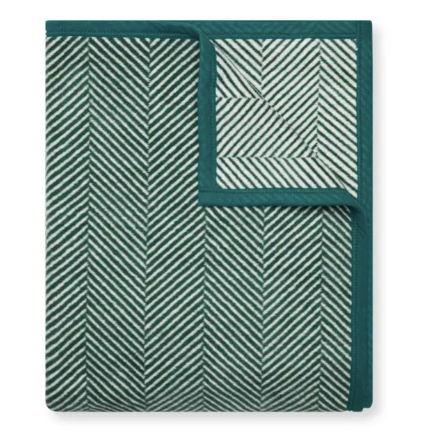ChappyWrap Harborview Herringbone Evergreen Blanket