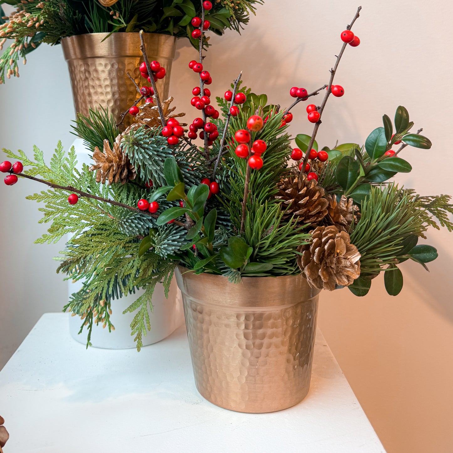 Fresh Holiday Evergreen Arrangement