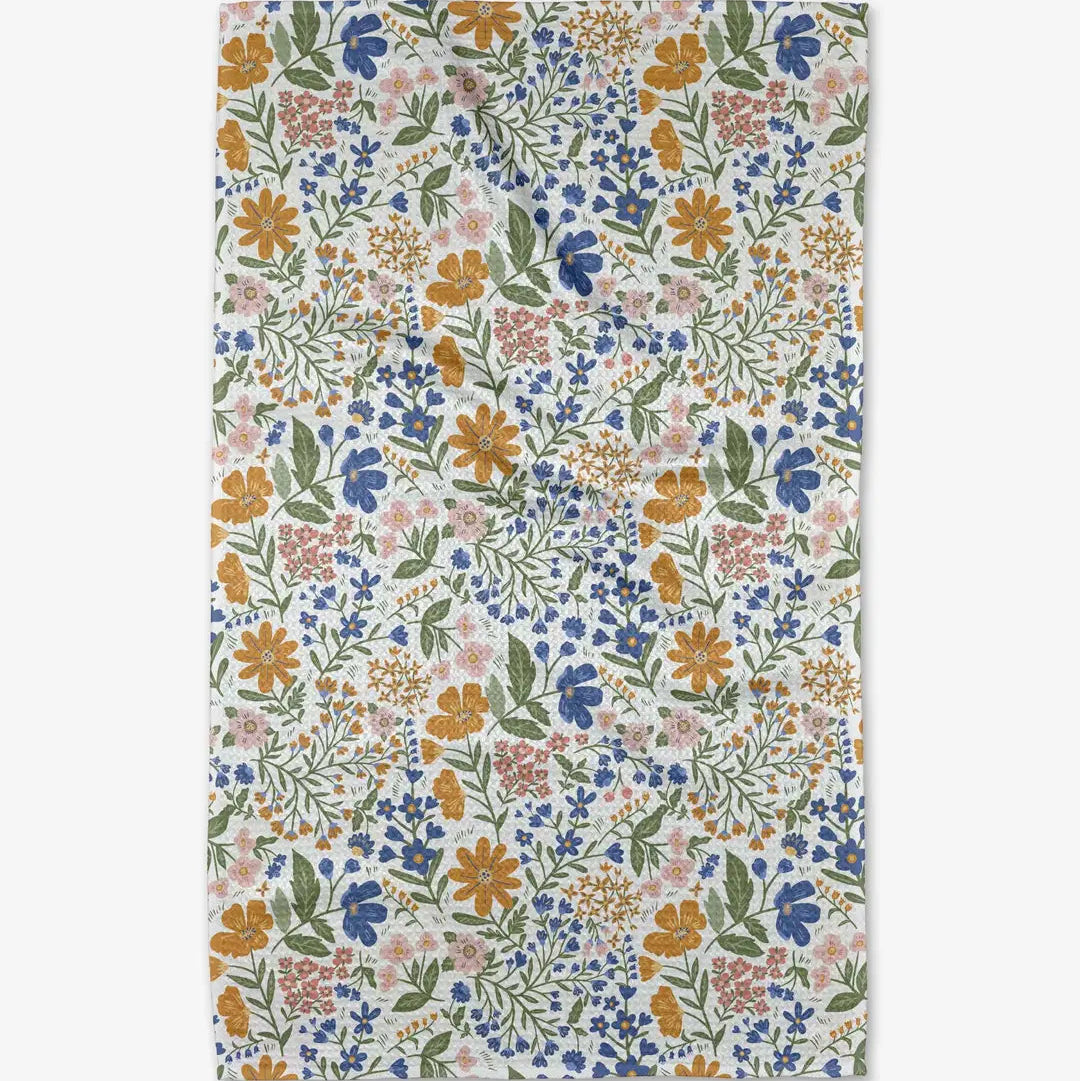 Cottage Meadow Pastel Tea Towel