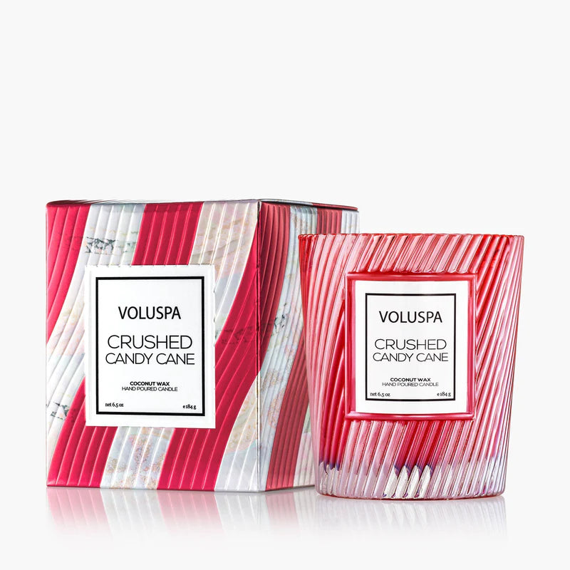 Voluspa Crushed Candy Cane Candle Collection