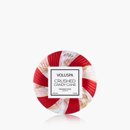 Voluspa Crushed Candy Cane Candle Collection