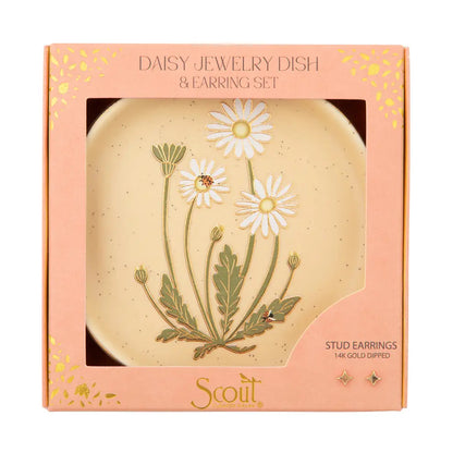Jewelry Dish & Stud Earring Set