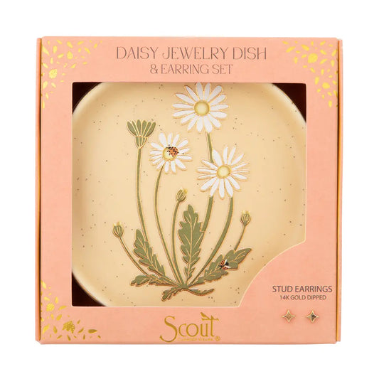 Jewelry Dish & Stud Earring Set