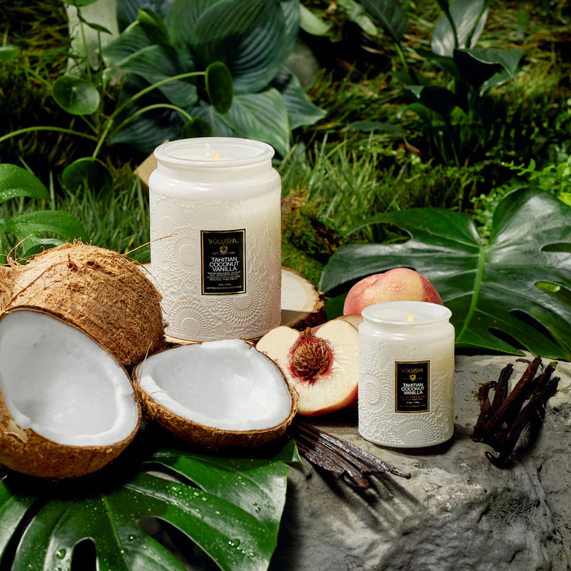 Voluspa Tahitian Coconut Vanilla Candle Collection
