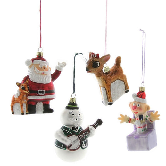 Retro Rudolph Characters Ornaments