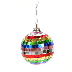 Spectrum Mirror Ball Ornaments