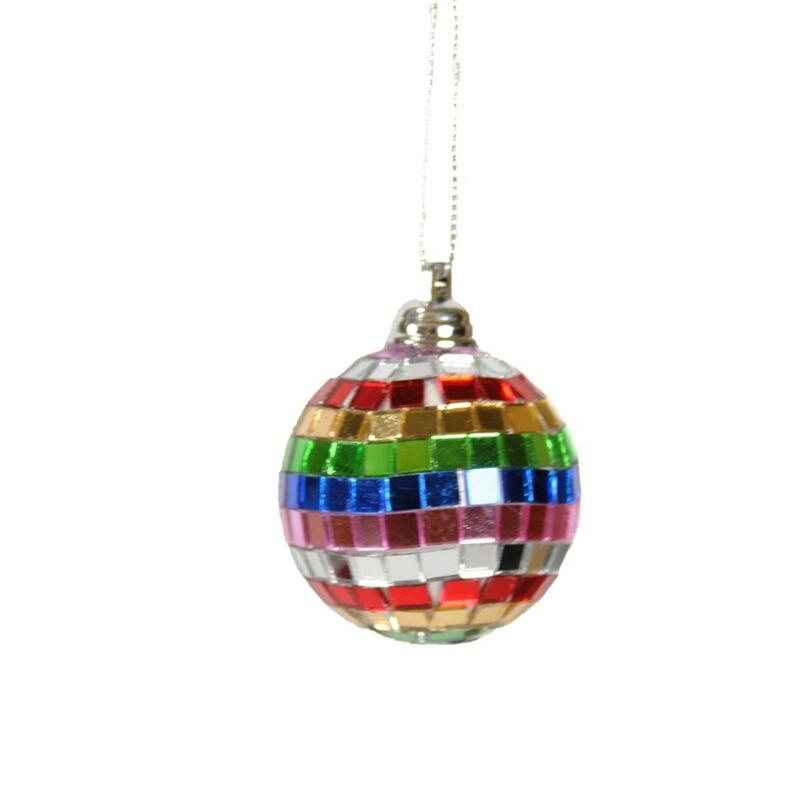 Spectrum Mirror Ball Ornaments