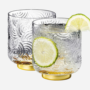 Gatsby Lowball Drinking Glassware - Set of 2